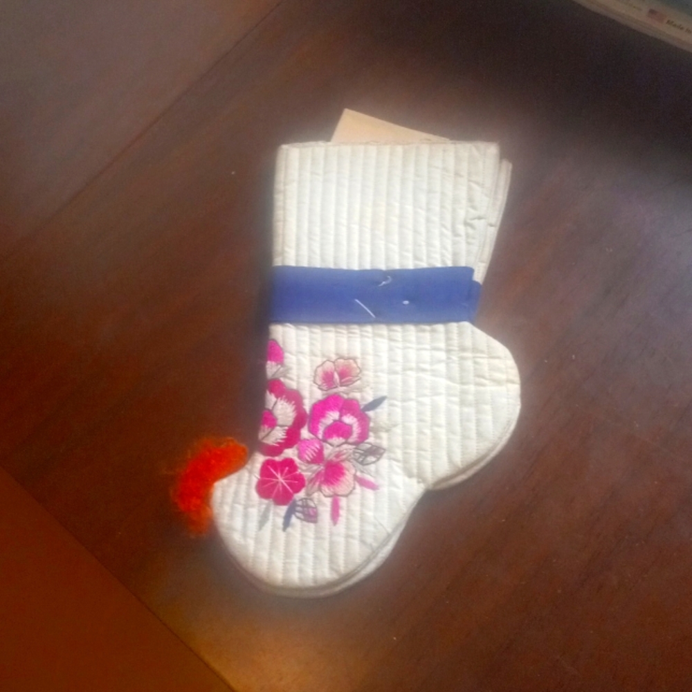 Vintage Oriental decorative socks
